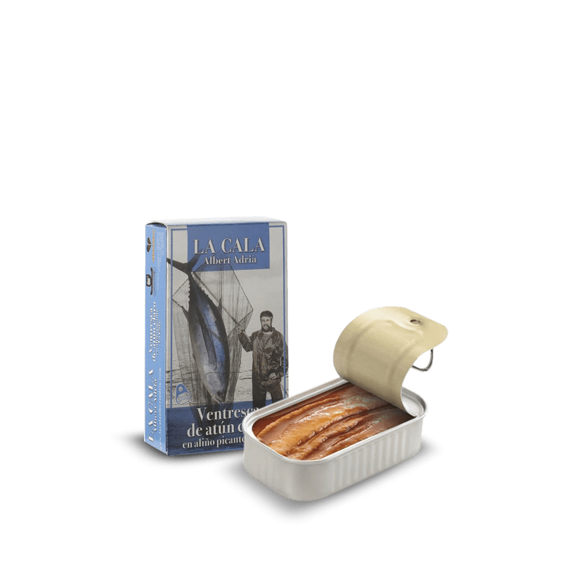 Κοιλιά Λευκού Τόνου σε Καυτερή Σάλτσα 112g