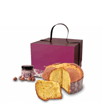 Rustichella D'abruzzo Panettone Offella limited etidion με βάζο κρέμας Gianduia 1,2Κg