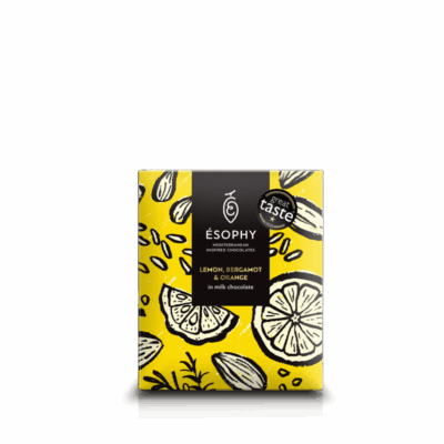 Esophy Milk Chocolate with Lemon, Pergamot & Orange 50g