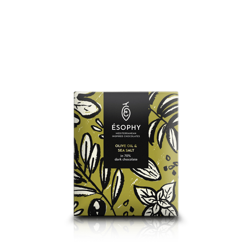 Esophy Dark Chocolate with Olive oil&Sea salt 50g