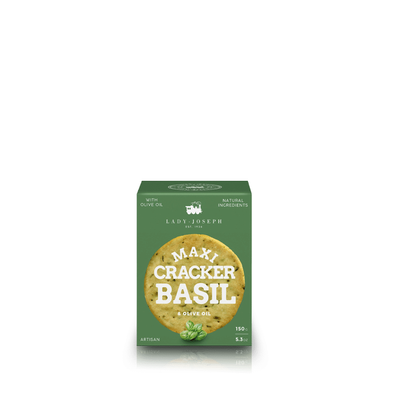 Lady Joseph Maxi Crackers Basil & Olive oil 150g